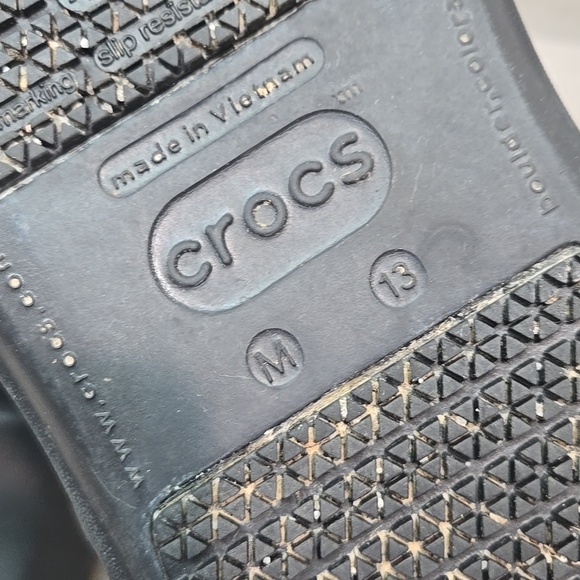 Crocs Men\'s Black Outdoor Rubber Clogs Shoes Sz 13 main image 10